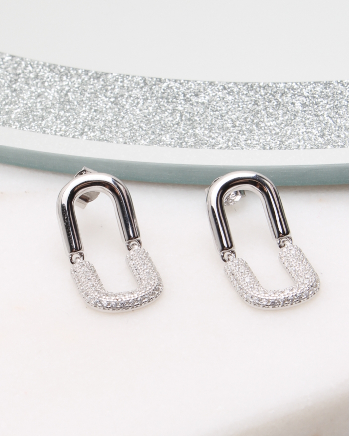 Cercei argint si cubic zirconia cod 2-50451, gr4
