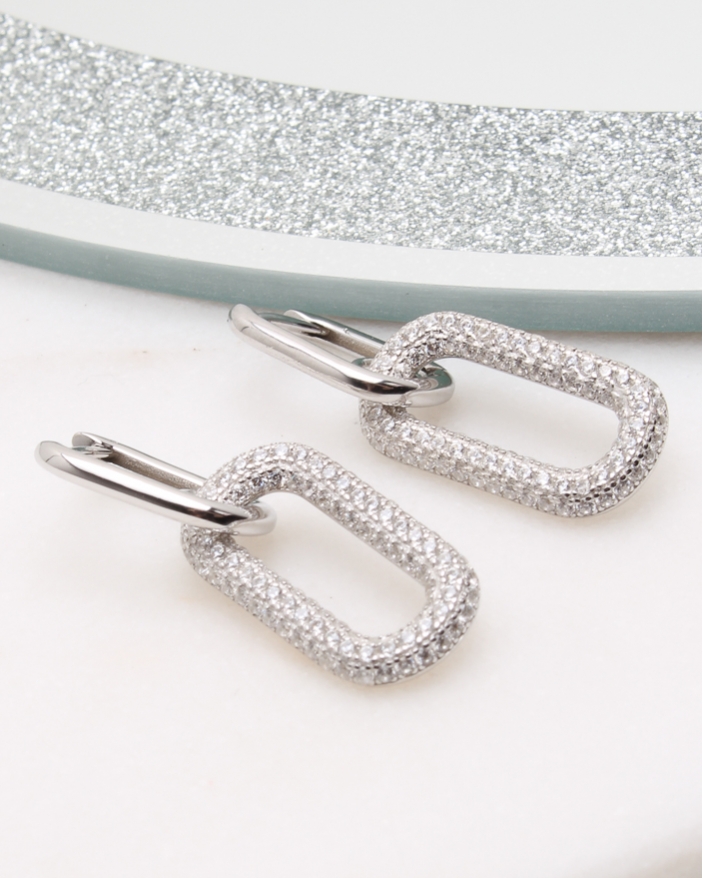 Cercei argint si cubic zirconia cod 2-50452, gr7.9