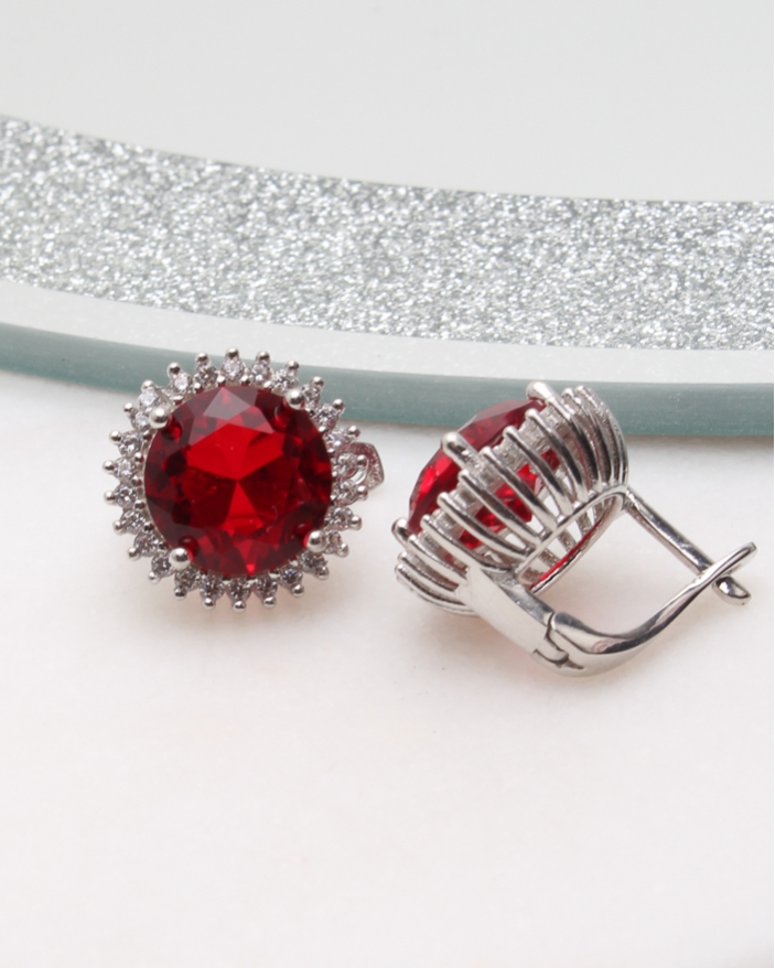 Cercei argint si cubic zirconia cod 2-50563, gr5.9