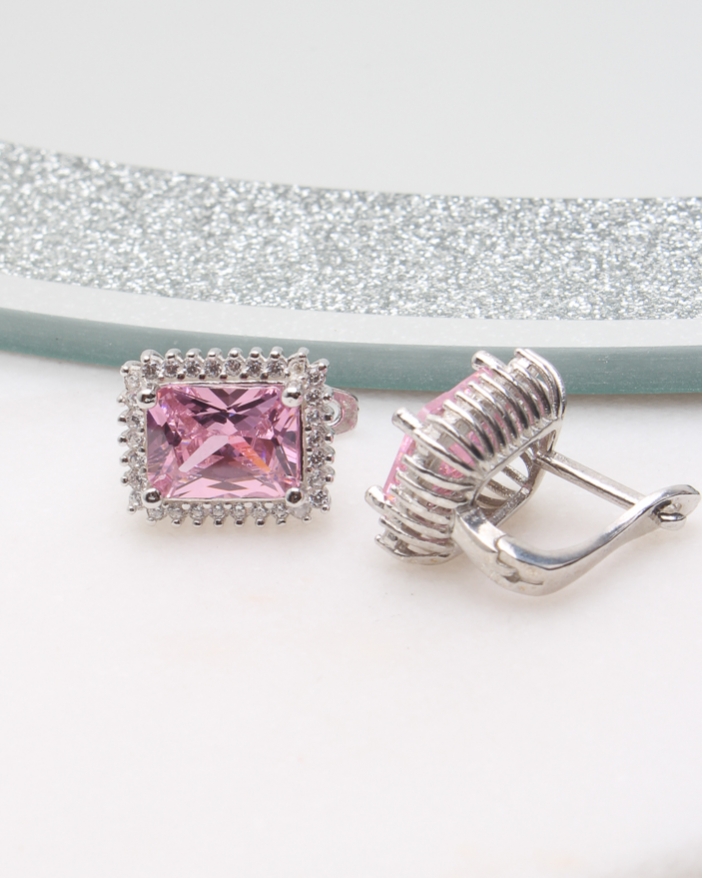 Cercei argint si cubic zirconia cod 2-50565, gr5.6