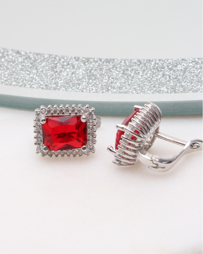 Cercei argint si cubic zirconia cod 2-50568, gr4.6