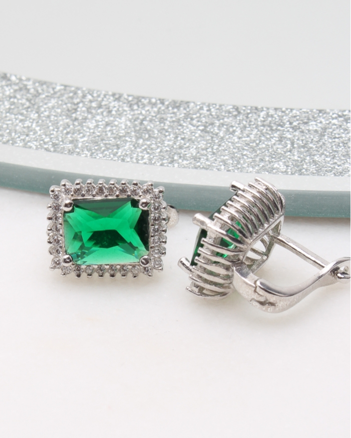 Cercei argint si cubic zirconia cod 2-50569, gr4.6