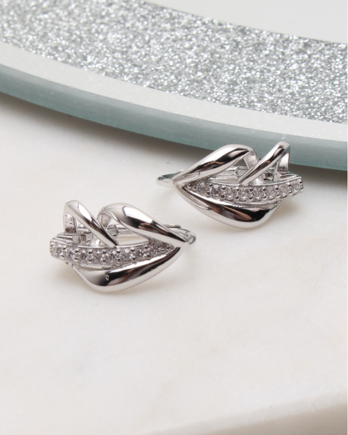 Cercei argint si cubic zirconia cod 2-50800, gr2.8