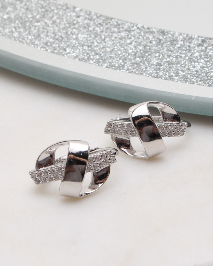 Cercei argint si cubic zirconia cod 2-50802, gr2.8