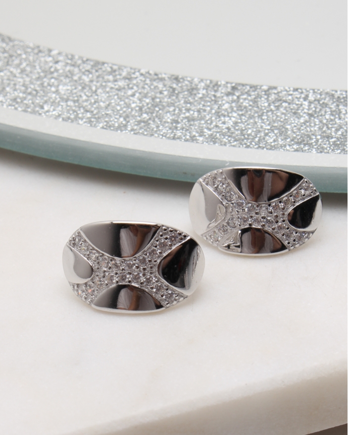 Cercei argint si cubic zirconia cod 2-50809, gr3.9