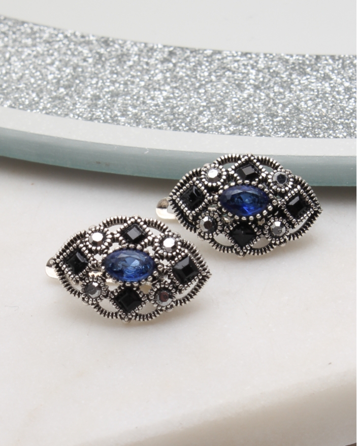 Cercei argint cu marcasite cod 2-50824, gr2.8