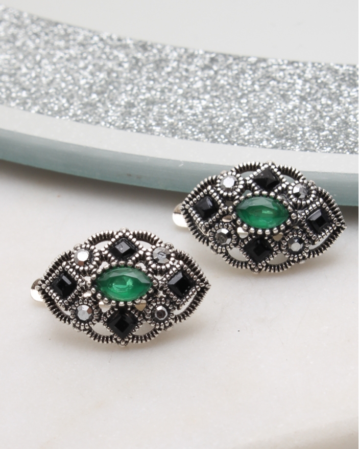 Cercei argint cu marcasite cod 2-50825, gr2.8