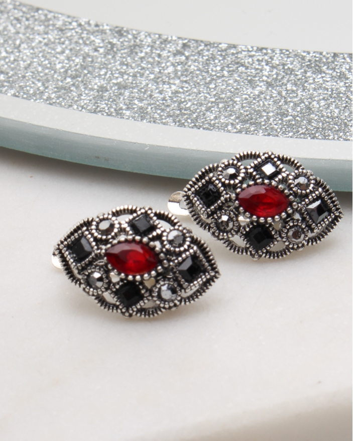 Cercei argint cu marcasite cod 2-50826, gr2.8
