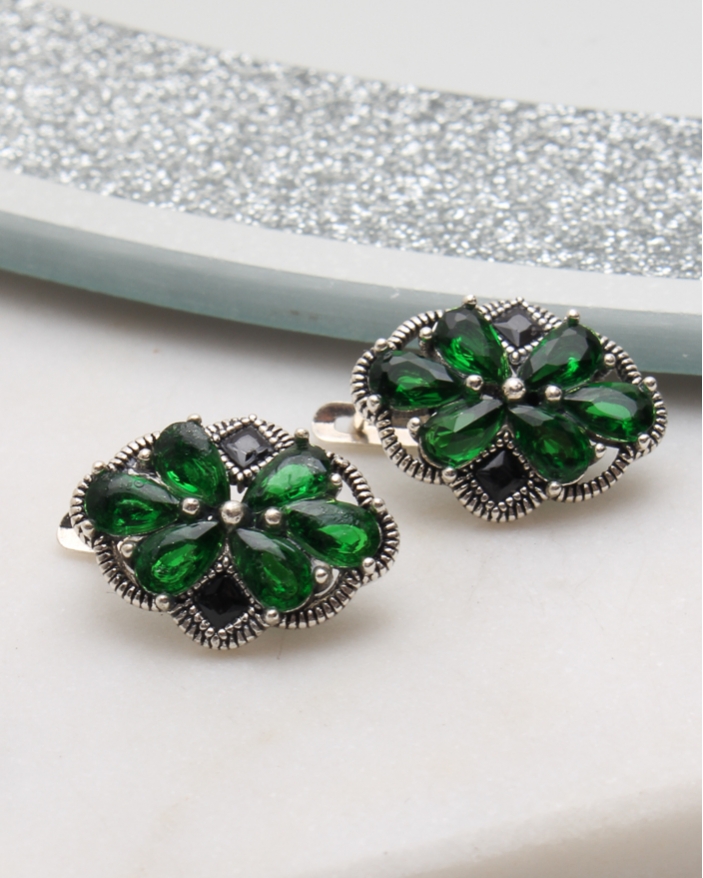 Cercei argint cu marcasite cod 2-50827, gr3.9