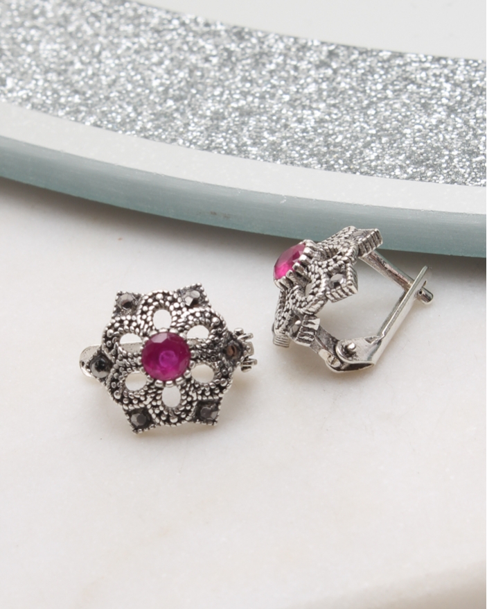 Cercei argint cu marcasite cod 2-50837, gr1.9