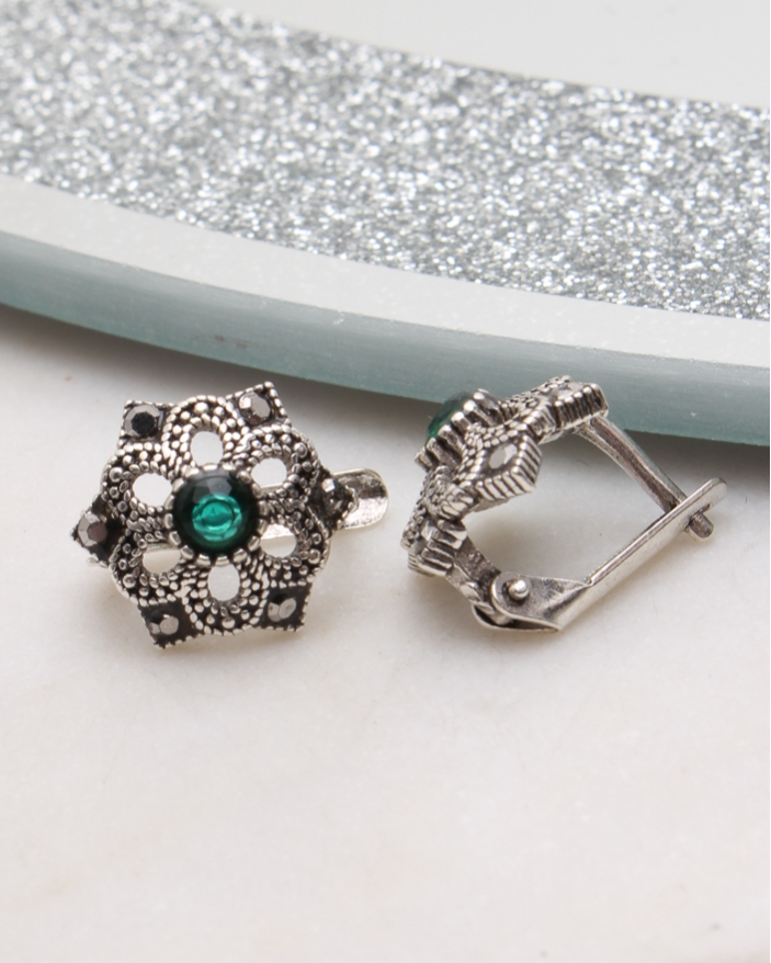 Cercei argint cu marcasite cod 2-50839, gr1.9