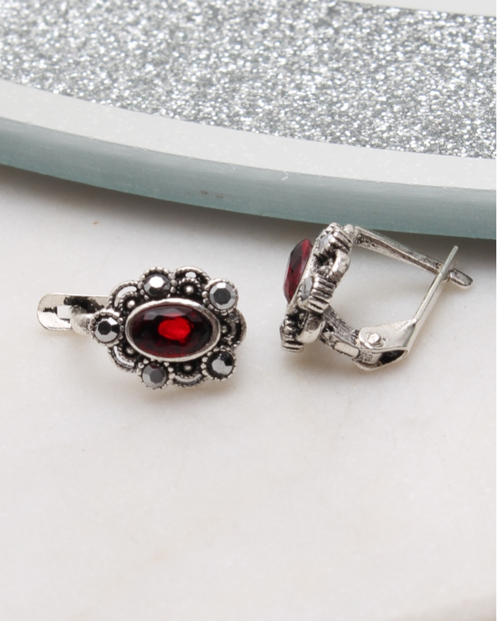 Cercei argint cu marcasite cod 2-50840, gr1.8
