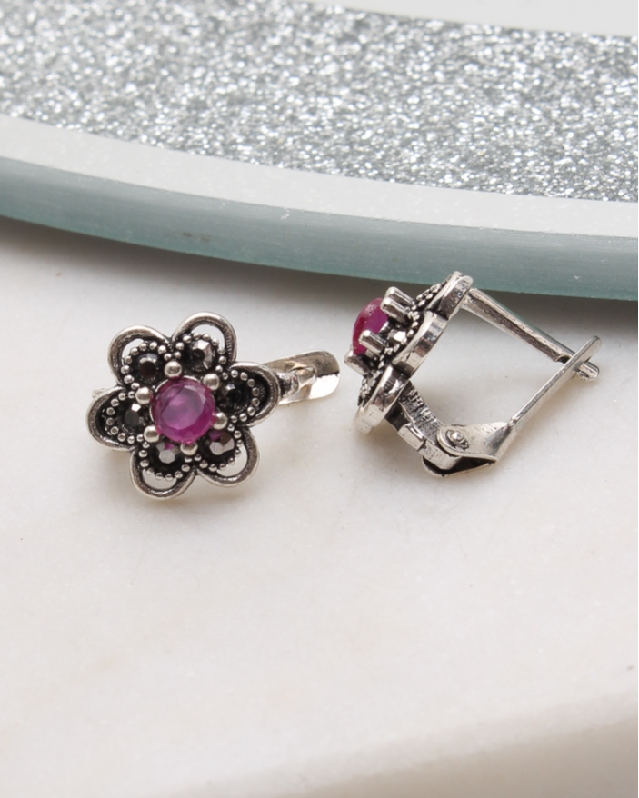 Cercei argint cu marcasite cod 2-50852, gr1.9