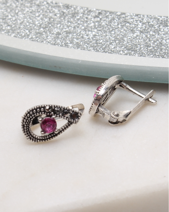 Cercei argint cu marcasite cod 2-50857, gr1.8