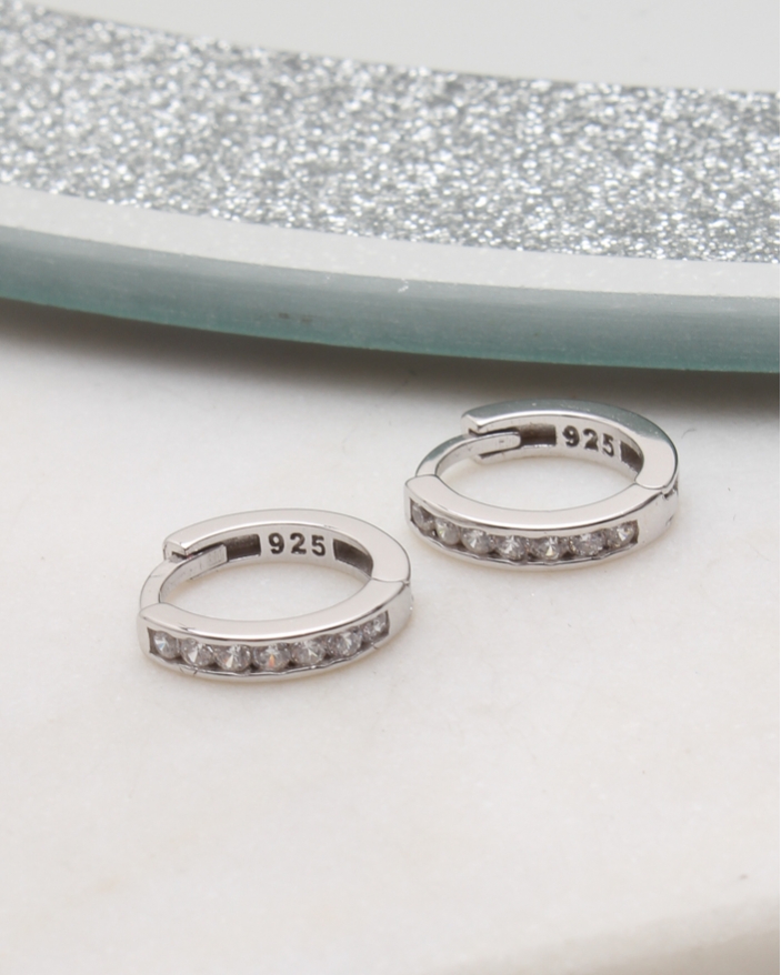 Cercei argint si cubic zirconia cod 2-50867, gr1.6
