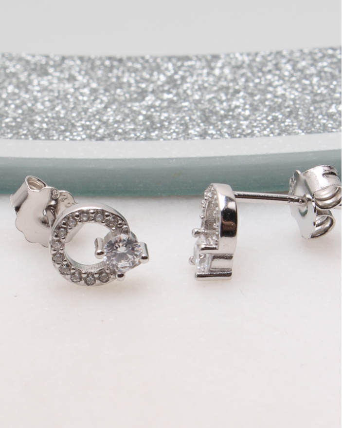 Cercei argint si cubic zirconia cod 2-51216, gr1.4