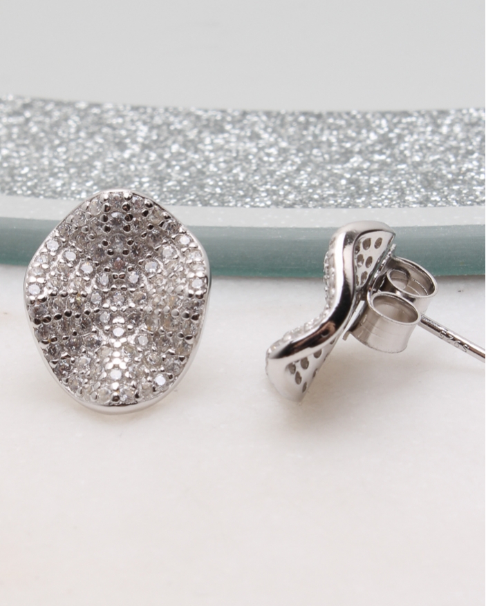Cercei argint si cubic zirconia cod 2-51224, gr4