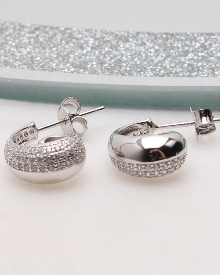 Cercei argint si cubic zirconia cod 2-51231, gr2.7