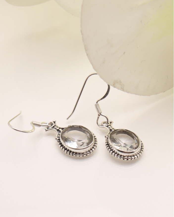 Cercei argint si cubic zirconia cod 2-38076, gr3.4