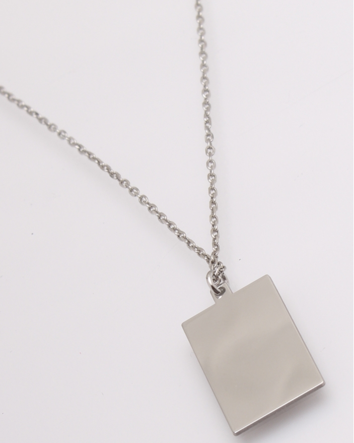 Colier argint cu placuta dreptunghi cod 4-32049, gr3