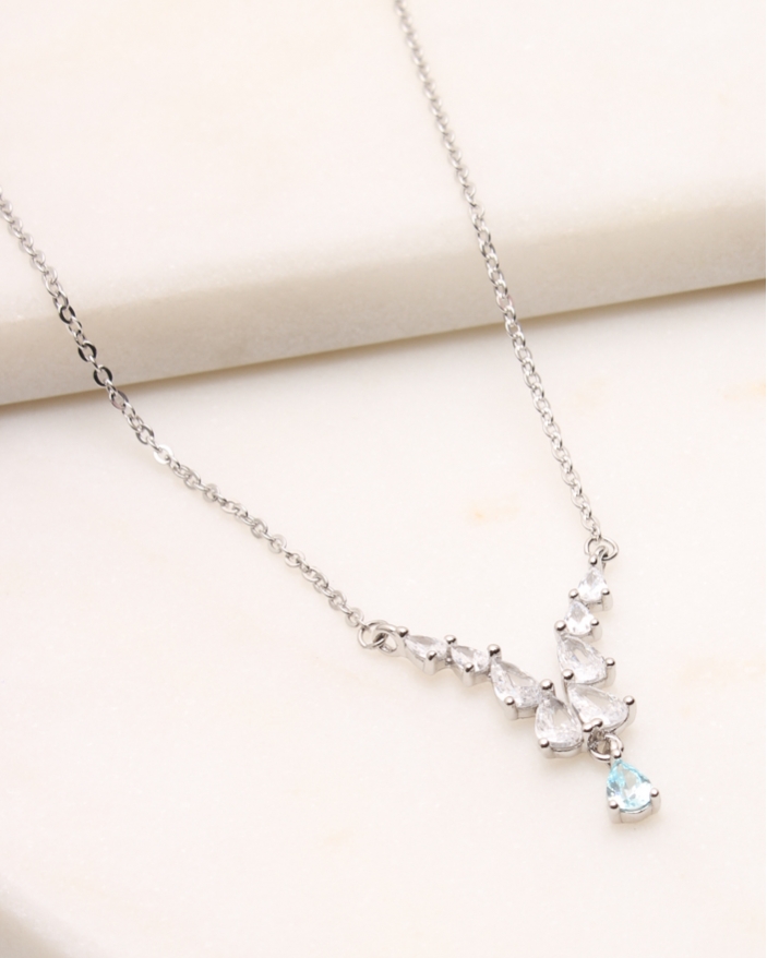 Colier argint si cubic zirconia cod 4-49615, gr3