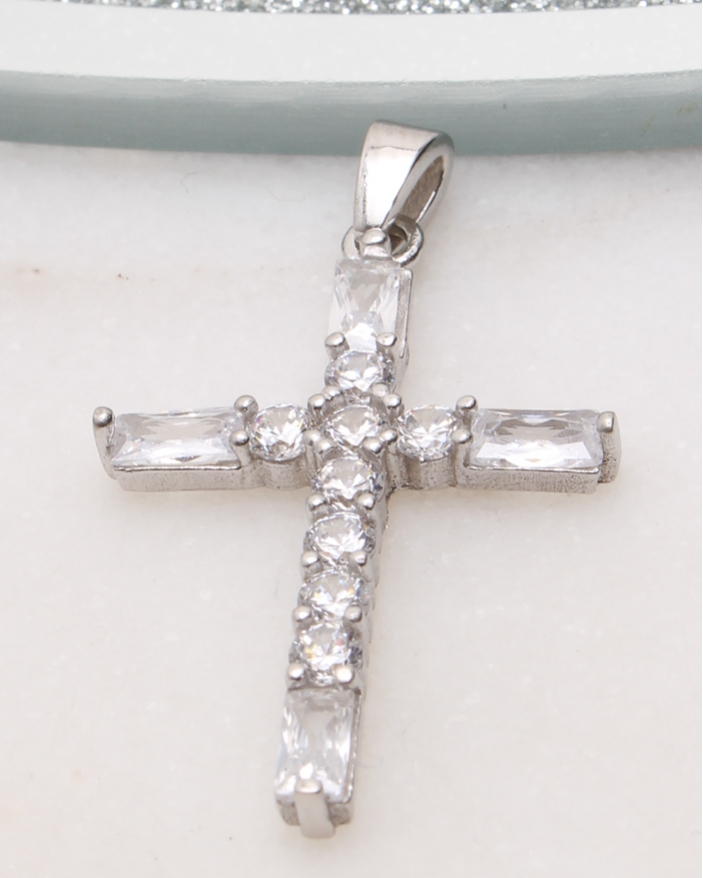 Pandantiv argint cruciulita sfintita cod 6-51259. gr2