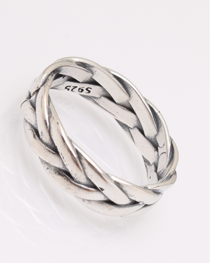 Inel argint impletit cod 1-27323, gr3.9
