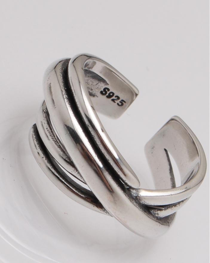 Inel argint impletit cod 1-27326, gr4.5