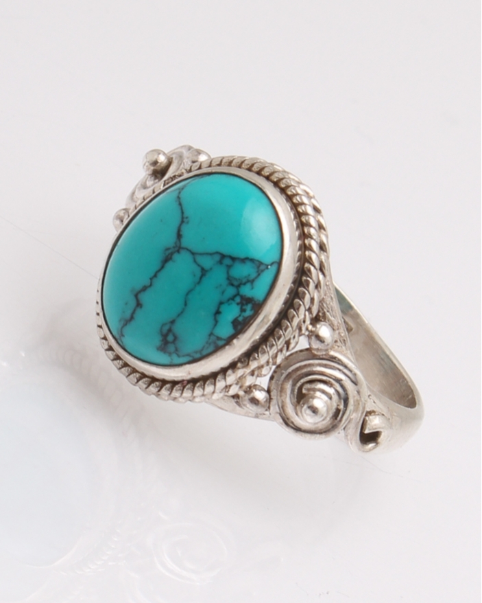 Inel argint turcoaz cod 1-30352, gr3.8