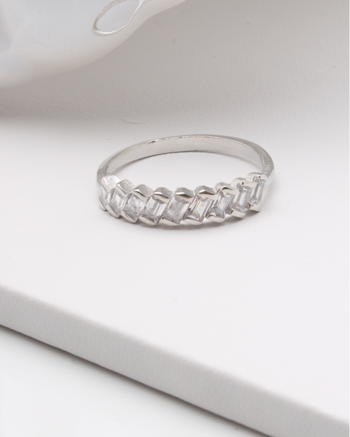 Inel argint si cubic zirconia cod 1-45478, gr1.7