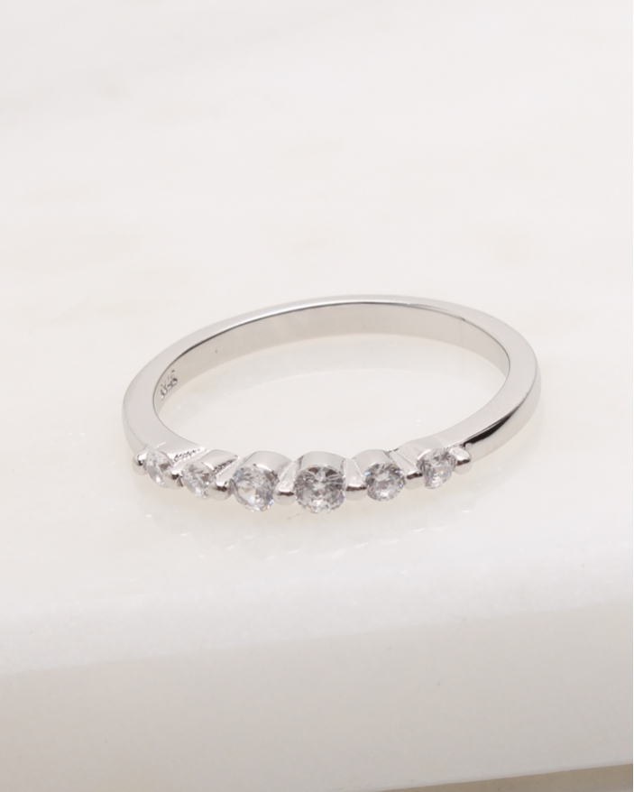 Inel argint si cubic zirconia cod 1-47574, gr1.5