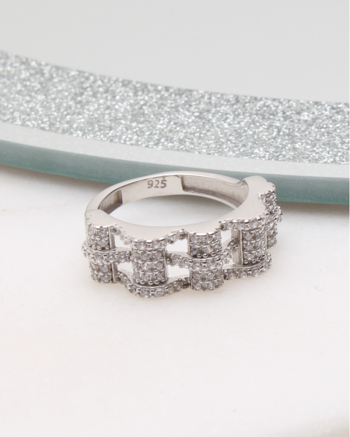 Inel argint si cubic zirconia cod 1-49972, gr3