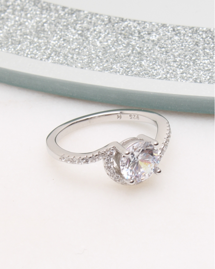 Inel argint si cubic zirconia cod 1-50052, gr2.7