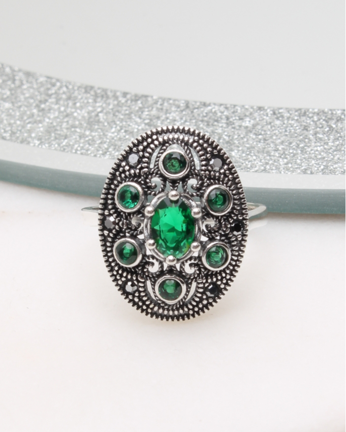 Inel argint cu marcasite cod 1-50069, gr4.9