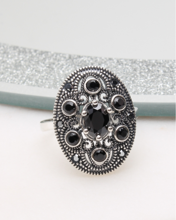 Inel argint cu marcasite cod 1-50071, gr5.1