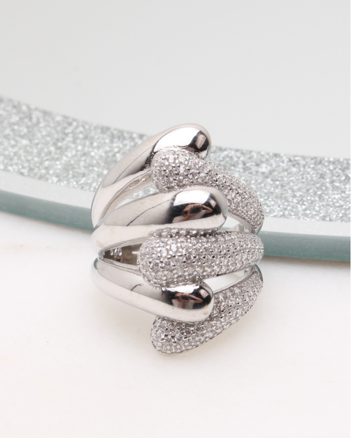 Inel argint si cubic zirconia cod 1-50169, gr8.1