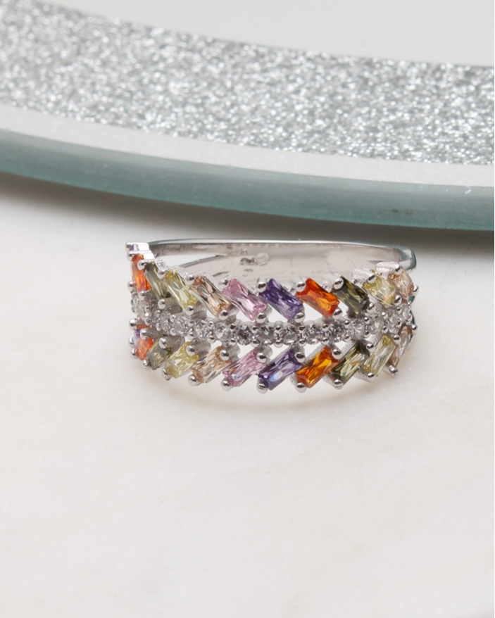 Inel argint si cubic zirconia cod 1-50897, gr2.9