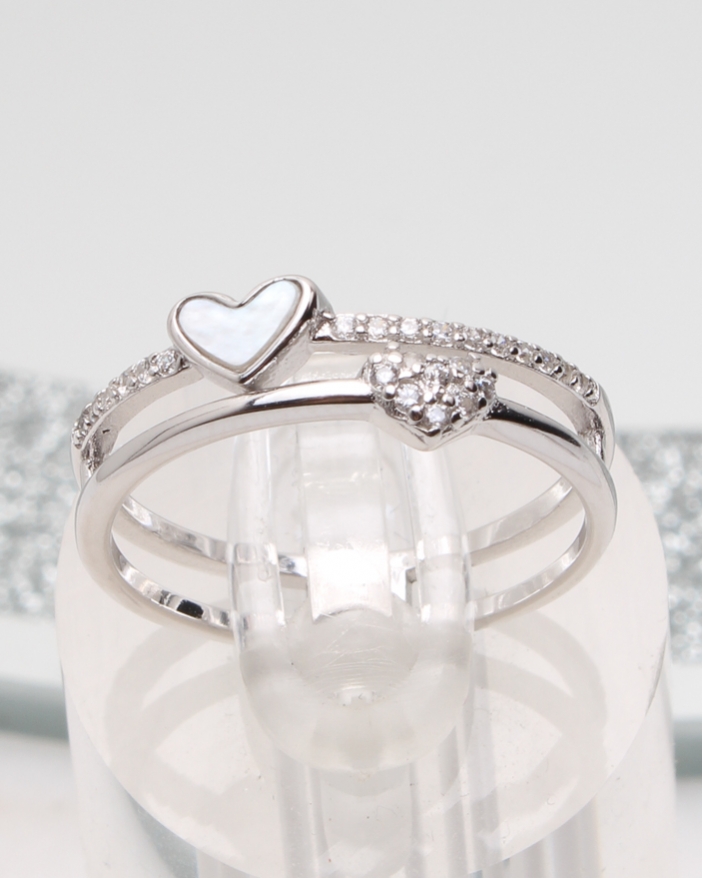 Inel argint si cubic zirconia cod 1-51137, gr2