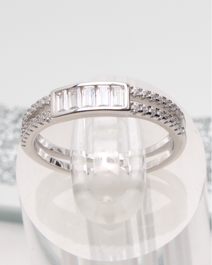Inel argint si cubic zirconia cod 1-51148, gr2.1