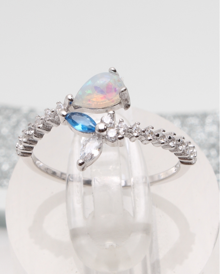 Inel argint si cubic zirconia cod 1-51155, gr1.3