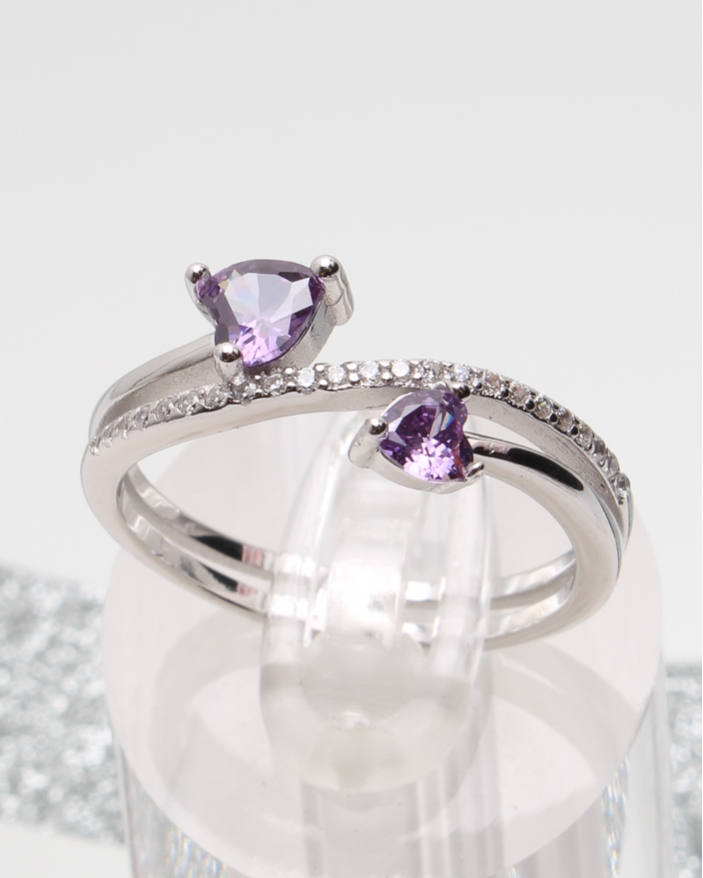 Inel argint si cubic zirconia cod 1-51197, gr3
