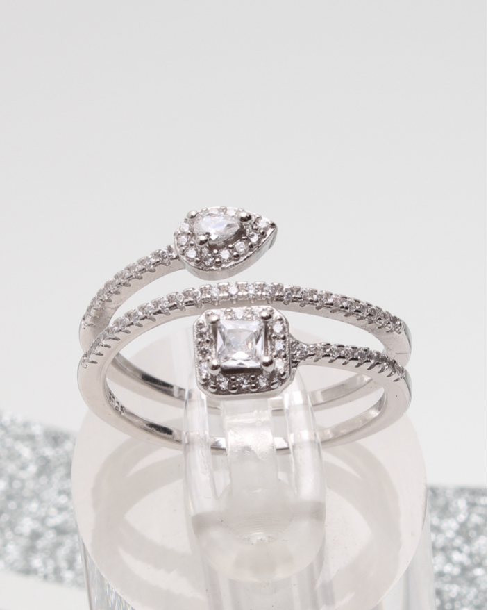 Inel argint si cubic zirconia cod 1-51202, gr3.3