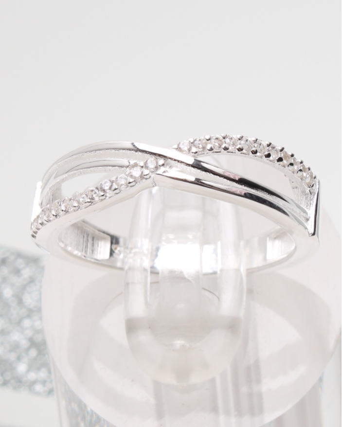 Inel argint si cubic zirconia cod 1-51283, gr2.5