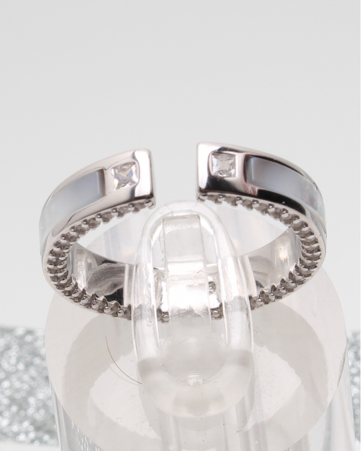 Inel argint si cubic zirconia cod 1-51315, gr5.2