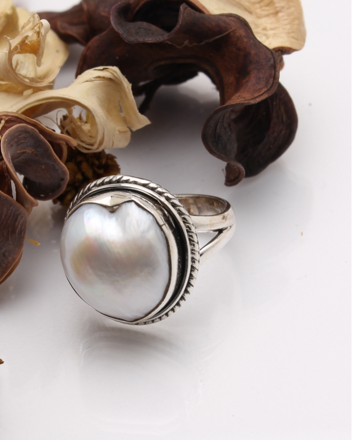 Inel argint cu perla cod 1-40492, gr8.1