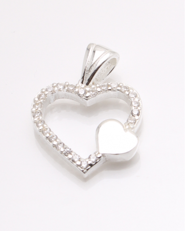 Pandantiv argint inima cod 6-35053. gr1.9