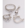 Set argint cubic zirconia cod 3-20873, gr10.6