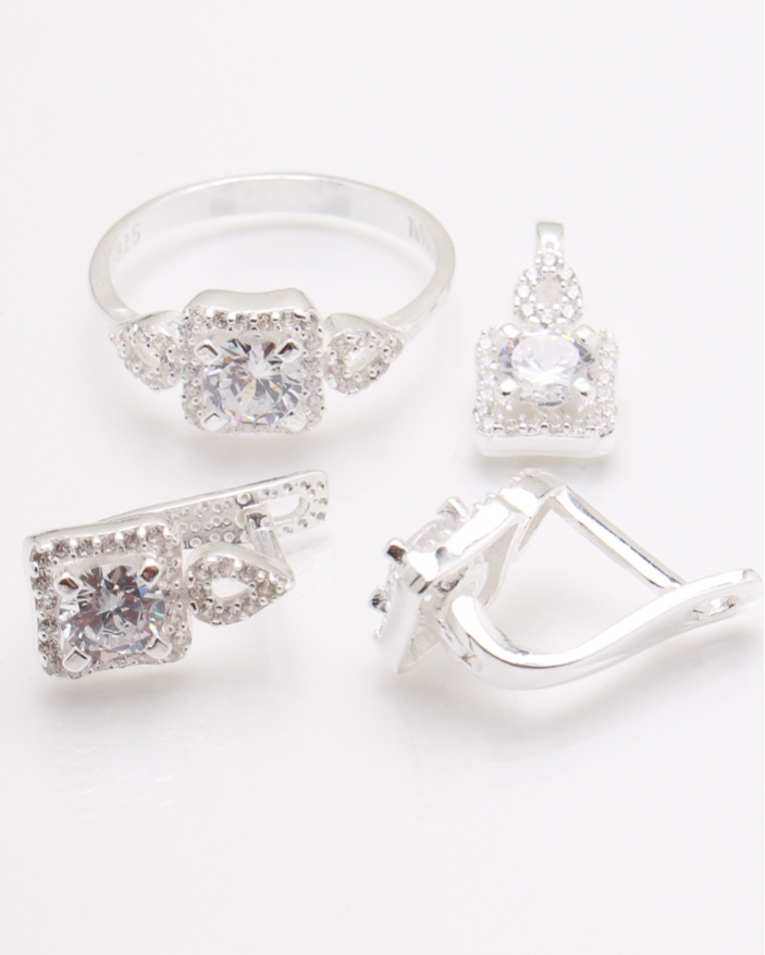 Set argint pietre cubic zirconia cod 3-24358, gr7.4