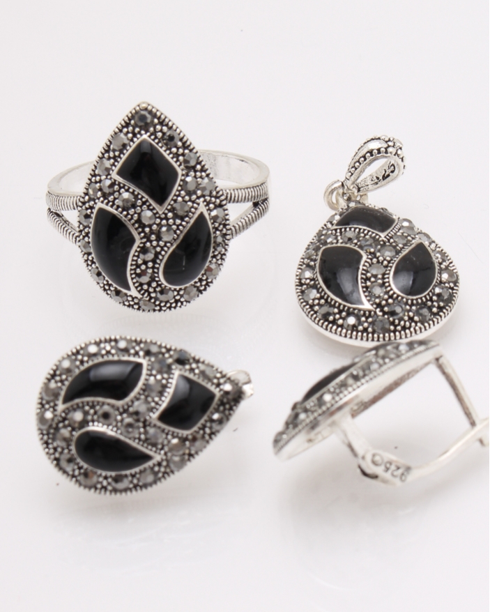 Set argint onix cod 3-27575, gr11.7
