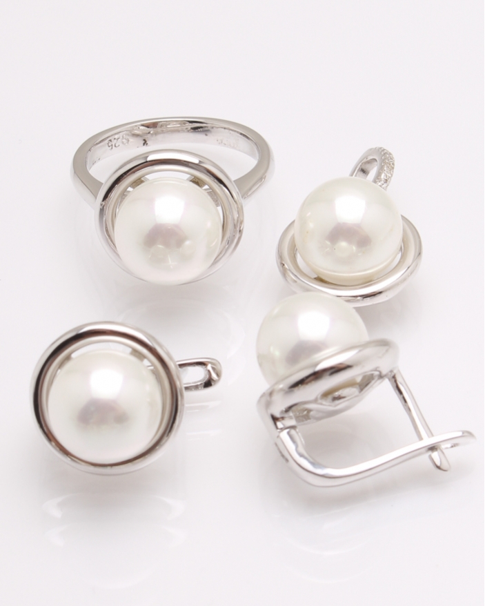 Set argint cu perle cod 3-31631, gr18.1